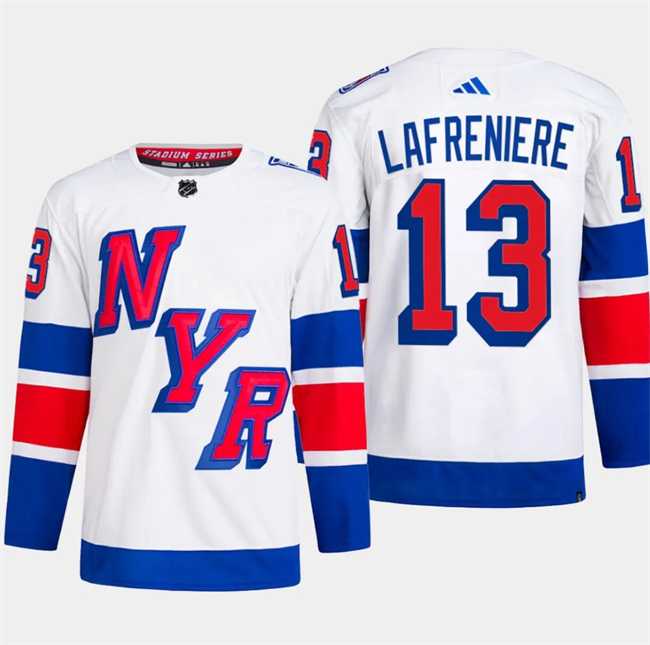 Men's New York Rangers #13 Alexis Lafreniere White 2024 Stadium Series Stitched Jersey Dzhi,We sell and wholesale Men's New York Rangers #13 Alexis Lafreniere White 2024 Stadium Series Stitched Jersey Dzhi on line form chian!